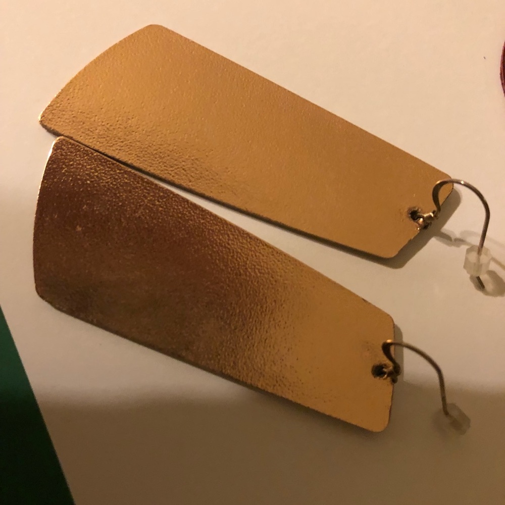 Set of 2 nickel and suede earrings